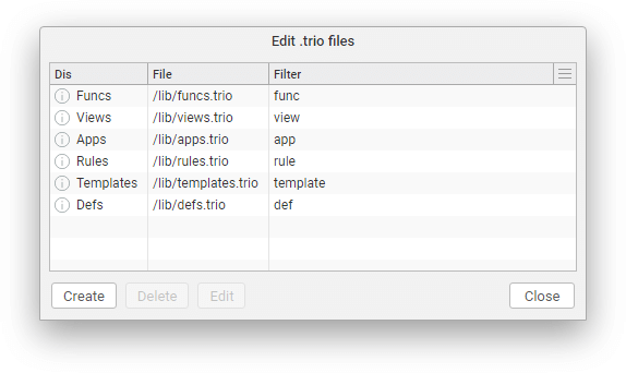 Edit .trio Files Dialogue